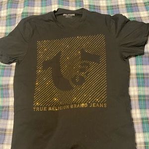 True religion gold crystal tshirt